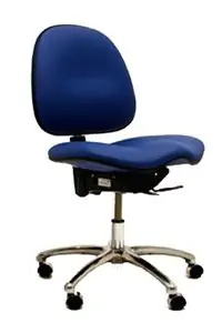 Gibo/Kodama Stamina E7 Series ESD Chair with Saddle Seat, Conductive Fabric