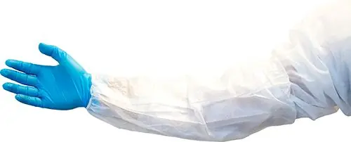 Safety Zone M2410 Pre-Coated Polypropylene Sleeves, White, 18" Long (Case of 200)