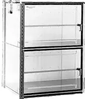 CleanPro® 5436 Dry Gas Desiccator Cabinet with Plenum Wall & 2 Chambers, 18" x 24" x 24"