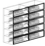 CleanPro® 5490 Tape & Reel Storage Desiccator Dry Cabinet, 10 Chambers, 13" x 48" x 48"