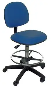 Industrial Seating P45-V Bench Height Chair with Black Nylon Base, Vinyl