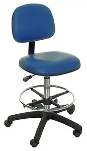 Industrial Seating P60-V Bench Height Chair with Black Nylon Base, Vinyl
