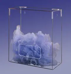 CleanPro® AK-270 Acrylic Bouffant Cap Dispenser, Clear, 5.5" x 11.875" x 12.375"