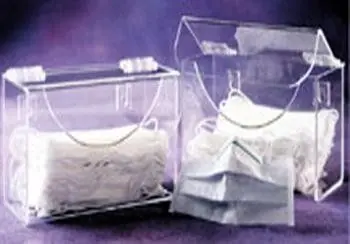 CleanPro® AK-264 Acrylic Face Mask Dispenser, Clear, 4" x 9" x 5"