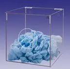 CleanPro® AK-263 Acrylic Bootie/Bouffant Cap Dispenser, Clear, 12" x 12" x 12"
