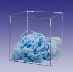 CleanPro® AK-262 Acrylic Bootie/Bouffant Cap Dispenser, Clear, 10" x 10" x 10"