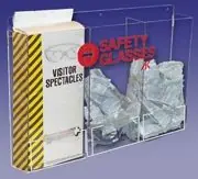 CleanPro® AK-229-13 Acrylic Safety Glasses Dispenser with 3 Slots, Clear, 4" x 24" x 15.75"