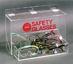 CleanPro® AK-232 Acrylic Safety Glasses Dispenser, Clear, 10.5" x 18" x 12.5"