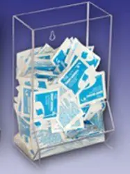 CleanPro® AK-239 Acrylic Lens Cleaning Wipe Dispenser, Clear, 3.875" x 5.938" x 9.125"