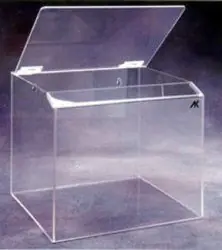 CleanPro® AK-260 Acrylic Container Bin, Clear, 12" x 12" x 11"