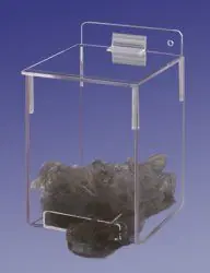 CleanPro® AK-269 Acrylic Hairnet Dispenser, Clear, 4.5" x 4.75" x 7"