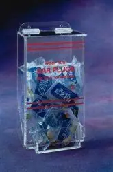 CleanPro® AK-301 Acrylic Ear Plug Dispenser, Clear, 7.75" x 6" x 11" x 7.75"