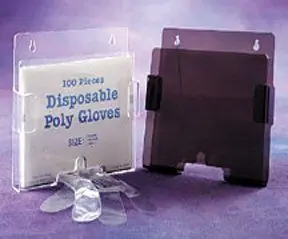 CleanPro® AK-750 Acrylic Poly-Glove Dispenser, Clear, 1.5" x 7.75" x 8.25"