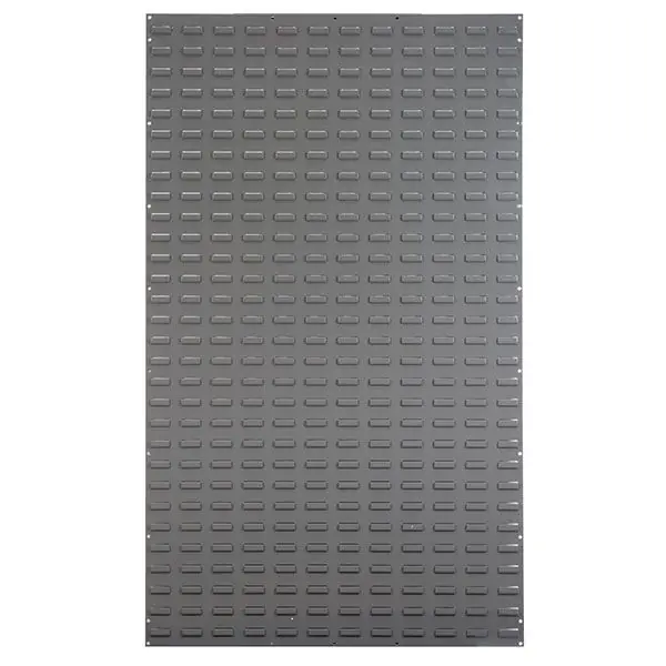 Akro-Mils 30161 Wall Mounted Louvered Hanging Bin Panel, Gray, 36" x 61" Tall
