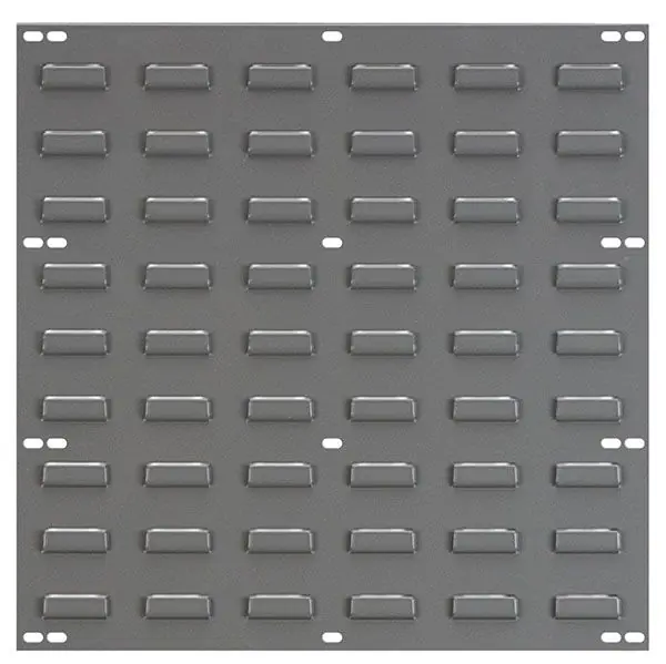 Akro-Mils 30618 Wall Mounted Louvered Hanging Bin Panel, Gray, 18" x 19" Tall
