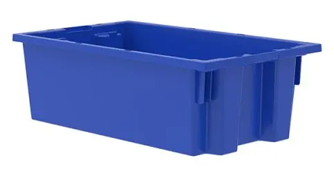 Akro-Mils 35180 Nest & Stack Totes, 11" x 18" x 6"