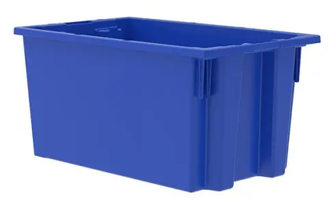 Akro-Mils 35185 Nest & Stack Totes, 11" x 18" x 9"