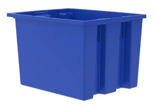 Akro-Mils 35195 Nest & Stack Totes, 15.5" x 19.5" x 13"