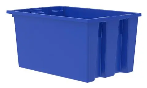 Akro-Mils 35240 Nest & Stack Totes, 15.5" x 23.5" x 12"