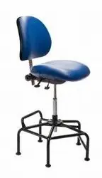 ergoCentric Ind. L2F Bench Height Cleanroom Chair with Tilt Control, Vinyl
