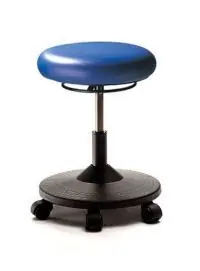 ergoCentric Ergo Cleanroom Scooter Stool, Vinyl