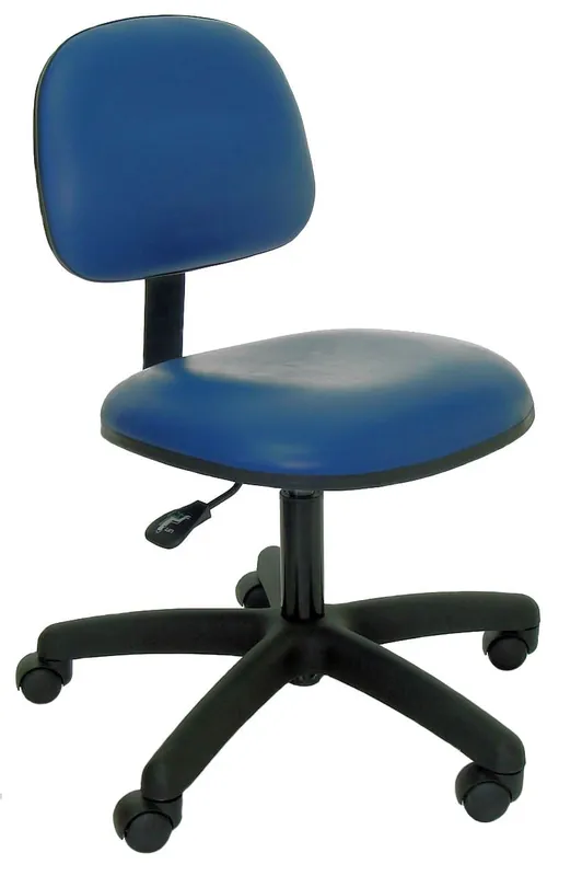 Industrial Seating P62-V Desk Height Chair with Black Nylon Base, Vinyl