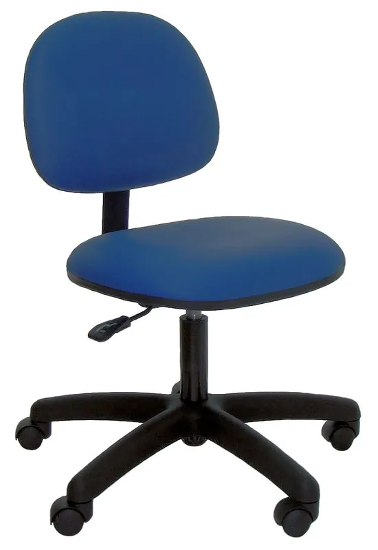 Industrial Seating P47-V Desk Height Chair with Black Nylon Base, Vinyl
