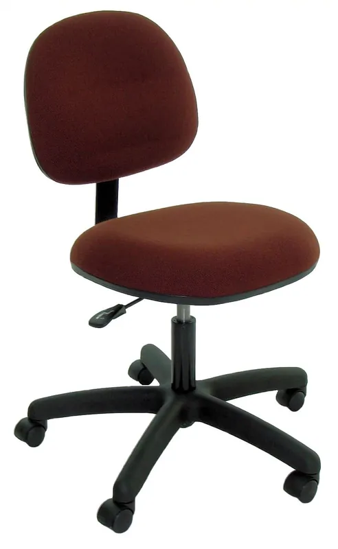 Industrial Seating P47-F Desk Height Chair with Black Nylon Base, Fabric