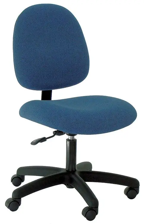 Industrial Seating Series 10 Desk Height Chair with Black Nylon Base, Fabric