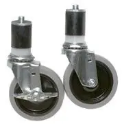 Eagle CA6-SB Caster Set for 6-Legged Tables, 3 Swivel/3 Braking - 115 lb. Capacity, 4"
