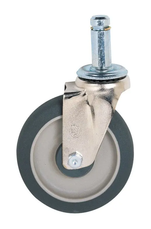 Metro 5MPRX Rigid Standard Polyurethane Stem Caster, No Brake, 5"