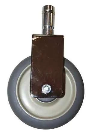 Metro 5MRX Resilient Rigid Standard Stem Caster, No Brake, 5"