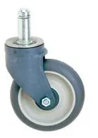 Metro 5PCRX Rigid Polymer Stem Caster, No Brake, 5"