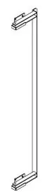 BUILT RIGHT LATC20 Locking Arm for Tray Carts, includes 20 Slots, 39"