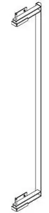 BUILT RIGHT LATC30 Locking Arm for Tray Carts, includes 30 Slots, 58"