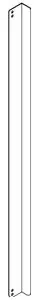 BUILT RIGHT TSBS30 Stop Bar for Tray Carts, includes 30 Slots, 59"