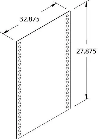 BUILT RIGHT CSP38 Side Panel Set for Open Style Stencil Carts, fits 38" Tall Carts