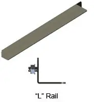 BUILT RIGHT LRA26 Adjustable "L" Rail, 26"