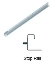 BUILT RIGHT SRA26 Adjustable Stop Rail, 26"