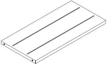 BUILT RIGHT JTS Single Depth Jedec Tray Shelf, 36"