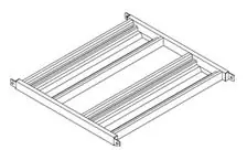 BUILT RIGHT RSHD36 Dual Depth Reel Shelf, 36"