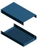 BUILT RIGHT SF2209 2.0" Stencil Frame Top & Bottom Set with 9 Slots, 22"
