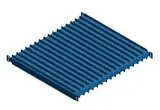 BUILT RIGHT SFC3625 1.25" Stencil Frame Center Shelf with 25 Slots, 36"