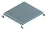 BUILT RIGHT SFZ55 0.31" Stencil Frame Zig-Zag Center Shelf with 55 Slots, 36"