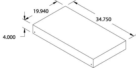 BUILT RIGHT TSSS22 Top Shelf for Staging Stations, fits 22" Deep Carts