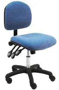 Lissner Lincoln Series Desk Height Chair with Black Nylon Base, Fabric