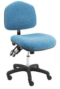 Lissner Washington Series Desk Height Chair with Large Seat, Back & Black Nylon Base, Fabric