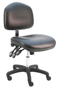Lissner Washington Series Desk Height Chair with Large Seat, Back & Black Nylon Base, Vinyl