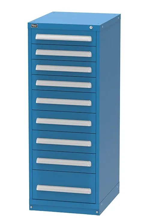 Vidmar 9 Drawer Cabinet 27.75" x 22.5" x 59"