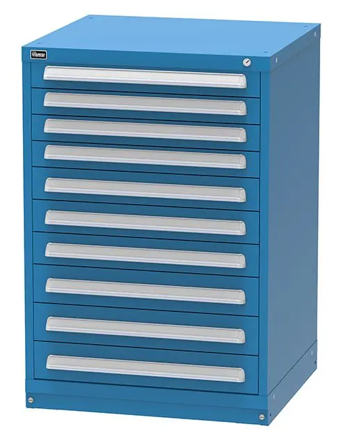 Vidmar 10 Drawer Cabinet 27.75" x 30" x 44"